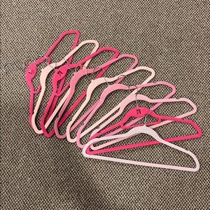 Pink Velvet Hangers Set of 9